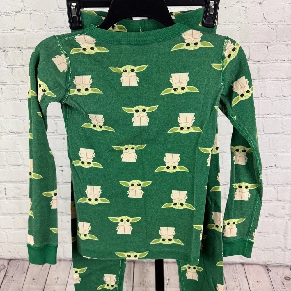 Hanna Andersson Baby Yoda Grogu Long Sleeve Pants Character Pajamas Size 10
